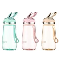 Бутылка для воды Ardesto Bunny 600мл, пластик, рожевий Фото 4