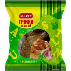Сухарики Sultan житні з часником 80 г Фото