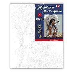 Картина по номерам Santi "Індіанка", 40*50см Фото 1