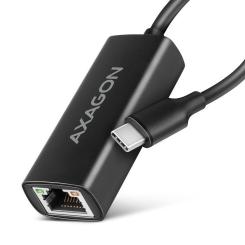 Переходник AXAGON USB-C to RJ45 Ethernet 1000Mbps black Фото