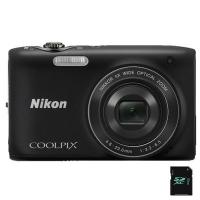 Цифровой фотоаппарат Nikon Coolpix S3100 black Фото