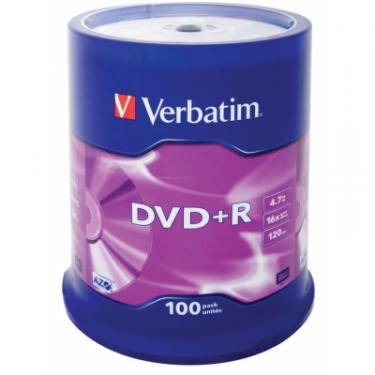 Диск DVD Verbatim 4.7Gb 16X CakeBox 100шт Фото
