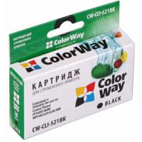 Картридж ColorWay CANON CLI-521 black (With Chip) Фото