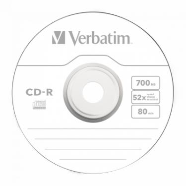 Диск CD Verbatim CD-R 700Mb 52x Spindle Wrap box Extra Фото 3