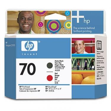 Печатающая головка HP No.70 Matte Black and Red Фото