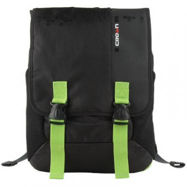 Рюкзак для ноутбука Crown 15.6 Harmony black and green Фото