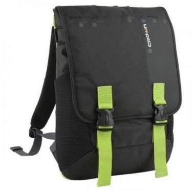 Рюкзак для ноутбука Crown 15.6 Harmony black and green Фото 1