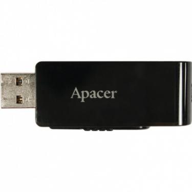 USB флеш накопитель Apacer 32GB AH350 Black RP USB3.0 Фото 5