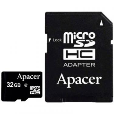 Карта памяти Apacer 32GB microSDHC Class10 w/ 1 Adapter RP Фото