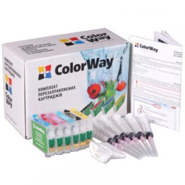 Комплект перезаправляемых картриджей ColorWay Epson TX650/T50/R290 (6х50мл) Фото
