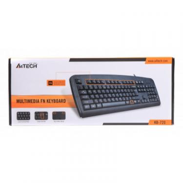 Клавиатура A4Tech KB-720 Black USB Фото 2