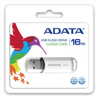 USB флеш накопитель ADATA 16Gb C906 White USB 2.0 Фото 4