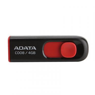 USB флеш накопитель ADATA 4Gb C008 Black USB 2.0 Фото