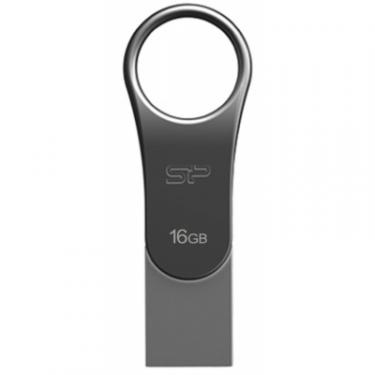 USB флеш накопитель Silicon Power 16GB Mobile C80 Silver USB 3.2 Фото