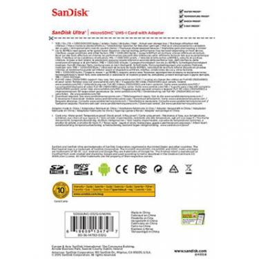 Карта памяти SanDisk 32GB microSD Class10 UHS-I Фото 4
