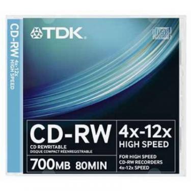 Диск CD TDK 700MB 12x SlimJewelCase 10шт Фото