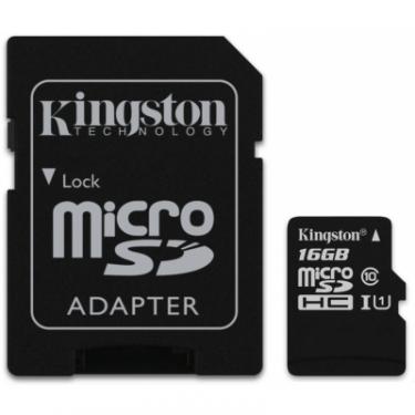 Карта памяти Kingston 16GB microSDHC Class 10 UHS-I Фото