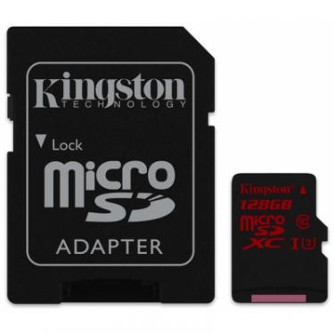 Карта памяти Kingston 128GB microSDXC class10 UHS-I U3 Фото