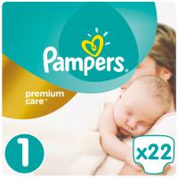Подгузники Pampers Premium Care New Born Размер 1 (2-5 кг) 22 шт Фото