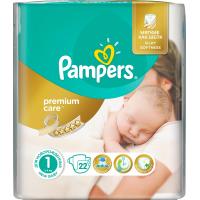 Подгузники Pampers Premium Care New Born Размер 1 (2-5 кг) 22 шт Фото 1