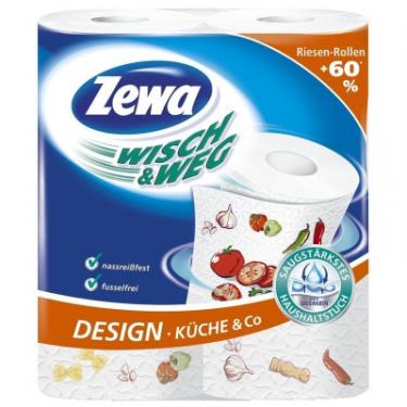 Бумажные полотенца Zewa Wisch&Weg Дизайн 2-слойные 2 шт Фото