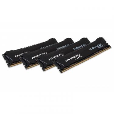 Модуль памяти для компьютера Kingston Fury (ex.HyperX) DDR4 32GB (4x8GB) 2400 MHz Savage Blak Фото 1