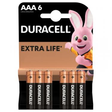 Батарейка Duracell AAA лужні 6 шт. в упаковці Фото 1