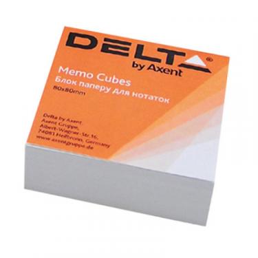 Бумага для заметок Delta by Axent білий 80Х80Х20мм, glued Фото