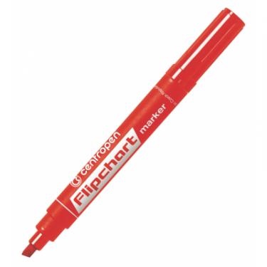 Маркер Centropen Flipchart 8560 1-4,6 мм, chisel tip, red Фото