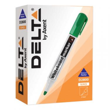 Маркер Delta by Axent Whiteboard D2800, 2 мм, round tip, black Фото 1