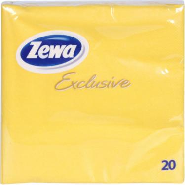 Салфетки столовые Zewa Set Luxury 3-слойные желтые 20 шт Фото