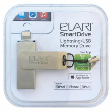 USB флеш накопитель Elari 32GB SmartDrive Silver USB 3.0/Lightning Фото 2