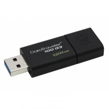 USB флеш накопитель Kingston 128GB DT100 G3 Black USB 3.0 Фото 4