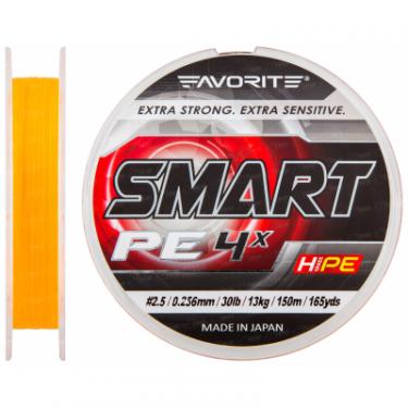 Шнур Favorite Smart PE 4x 150м оранжевый #2.5/0.256мм 13кг Фото