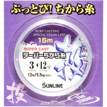 Поводковый материал Sunline TAPERED CHIKARA-ITO 15м #3-12/0.285мм-0,57мм Фото