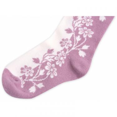 Колготки UCS Socks для девочек с веточкой фиолетовые Фото 1