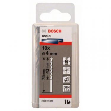 Сверло Bosch HSS-G 4 мм., 10 шт. по металу Фото 1