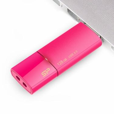 USB флеш накопитель Silicon Power 128GB Blaze B05 Pink USB 3.0 Фото 7