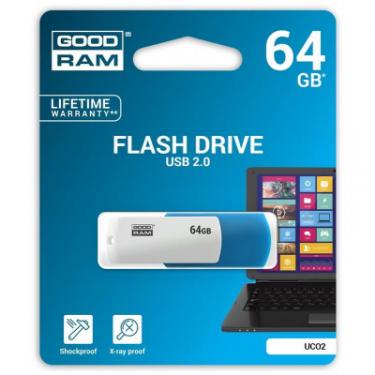 USB флеш накопитель Goodram 64GB UCO2 Colour Mix USB 2.0 Фото 2