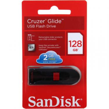 USB флеш накопитель SanDisk 128GB Cruzer Glide Black USB 3.0 Фото 4