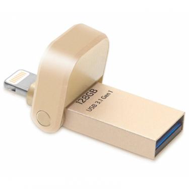 USB флеш накопитель ADATA 128GB I920 Gold USB 3.1 Gen1 /Lightning Фото 2