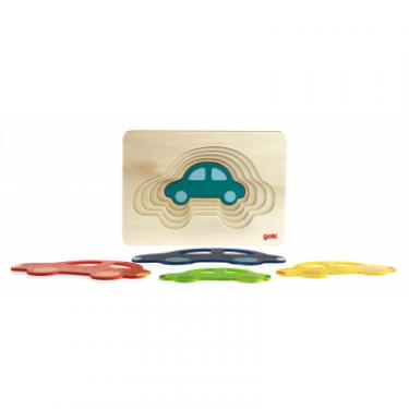 Развивающая игрушка Goki Разноцветные машинки Фото 1