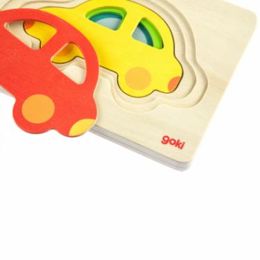 Развивающая игрушка Goki Разноцветные машинки Фото 4