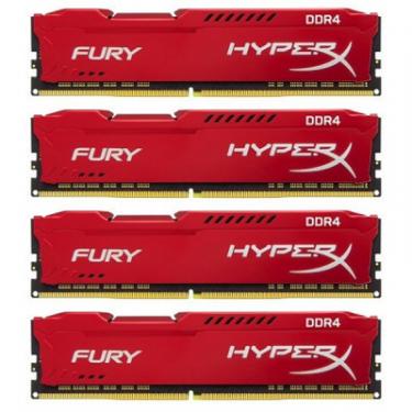 Модуль памяти для компьютера Kingston Fury (ex.HyperX) DDR4 64GB (4x16GB) 2133 MHz HyperX FURY Red Фото