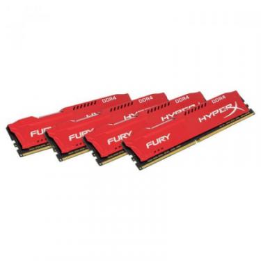 Модуль памяти для компьютера Kingston Fury (ex.HyperX) DDR4 64GB (4x16GB) 2133 MHz HyperX FURY Red Фото 1