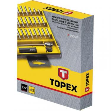 Набор инструментов Topex насадки прецизионные с держателем, (под отвертку) Фото 1