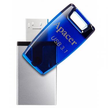 USB флеш накопитель Apacer 16GB AH179 Blue USB 3.1 OTG Фото 4