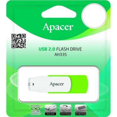 USB флеш накопитель Apacer 64GB AH335 Green USB 2.0 Фото 3