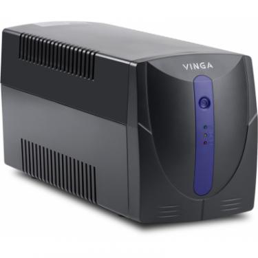 Источник бесперебойного питания Vinga LED 800VA plastic case with USB Фото 1