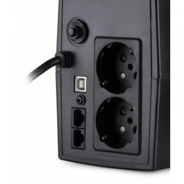 Источник бесперебойного питания Vinga LED 800VA plastic case with USB Фото 7